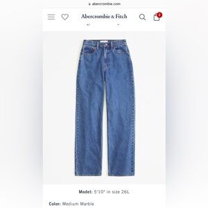 Abercrombie and Fitch- The Loose, High-Rise Jeans